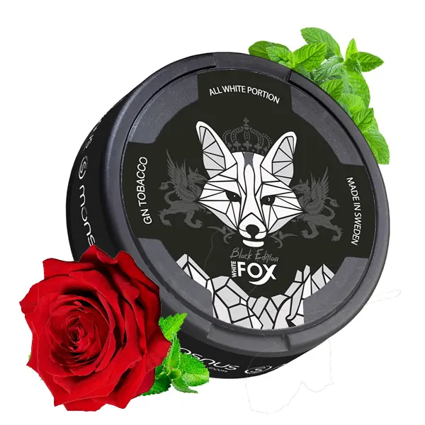 1-2.webp کیسه نیکوتین تنباکو رز وایت فاکس | White Fox Black Edition Bag - Image 1