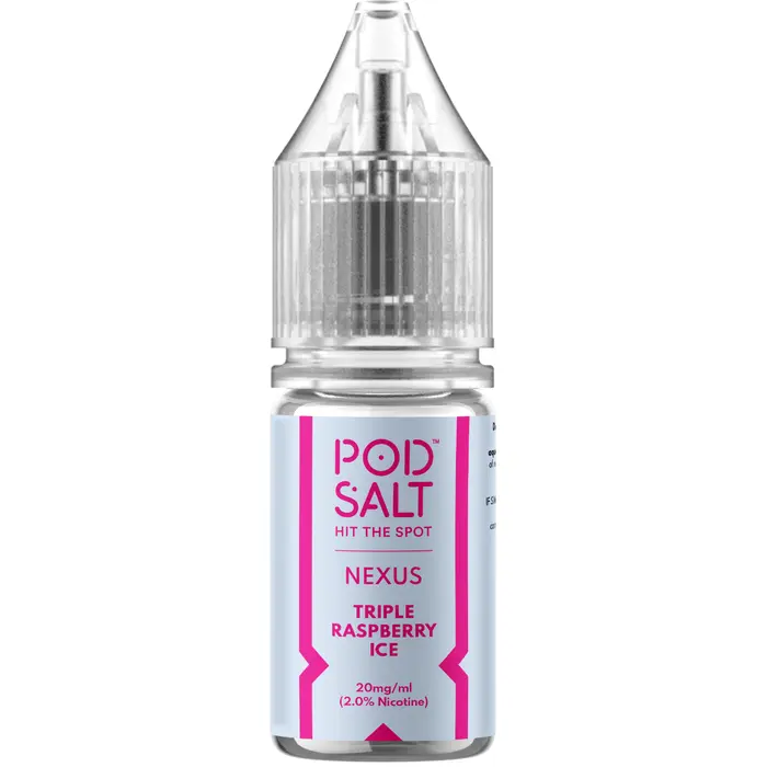 POD-SALT-Nexus-TRIPLE-RASPBERRY-Salt-Nicotine-ICE-EDITION.webp سالت تمشک پادسالت PodSalt Nexus TRIPLE RASPBERRY Salt Nicotine ICE - Image 1