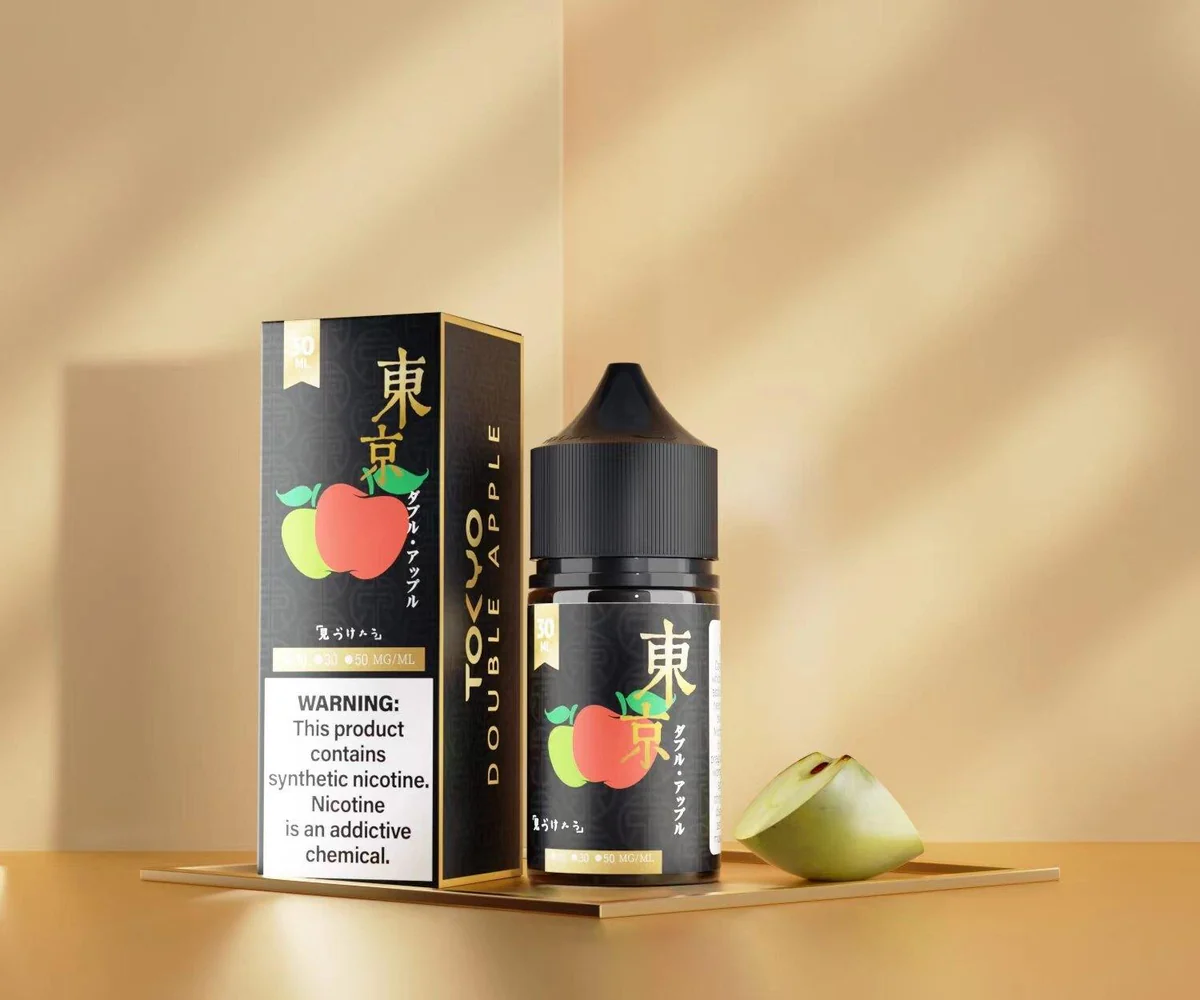 TOKYO-DOUBLE-APPLE-NICOTINE-SALT.webp سالت دوسیب توکیو | TOKYO GOLDEN DOUBLE APPLE NICOTINE SALT - Image 1