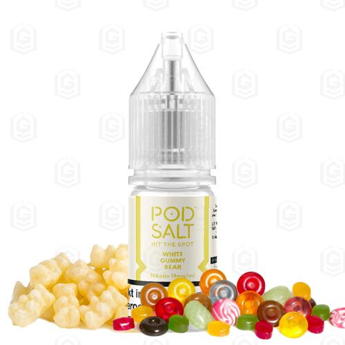 01-1.jpg سالت خرس پاستیلی سفید یخ پادسالت Pod Salt Nexus White Gummy Bear 30ml Nicotine Salt ice edition - Image 1