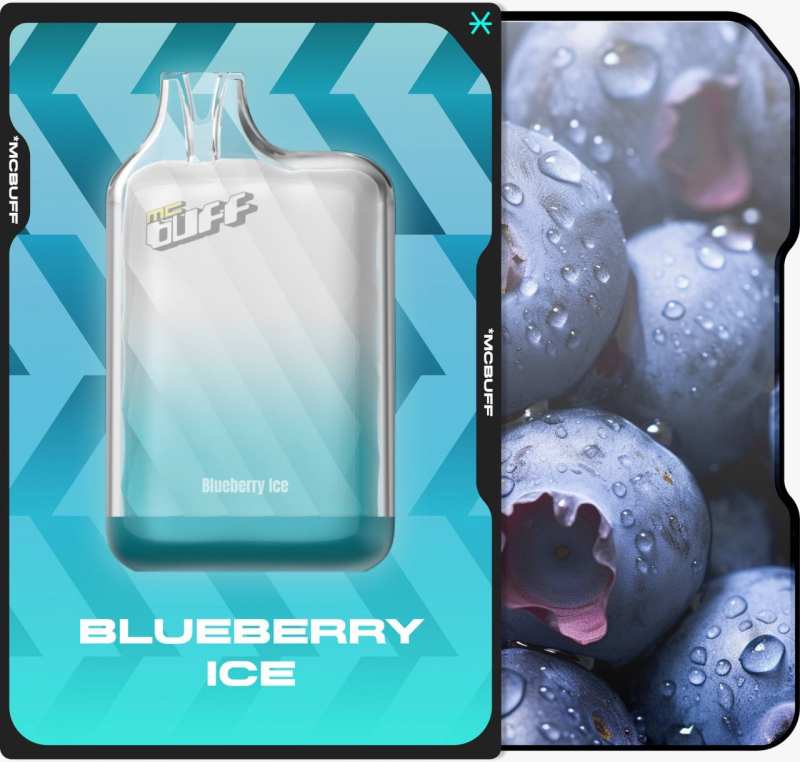 20240404_154213_531526621.jpg پاد یک بار مصرف بلوبری یخ 10000 پاف | MCBUFF DISPOSABLE BLUEBERRY ICE 10000 PUFF - Image 1