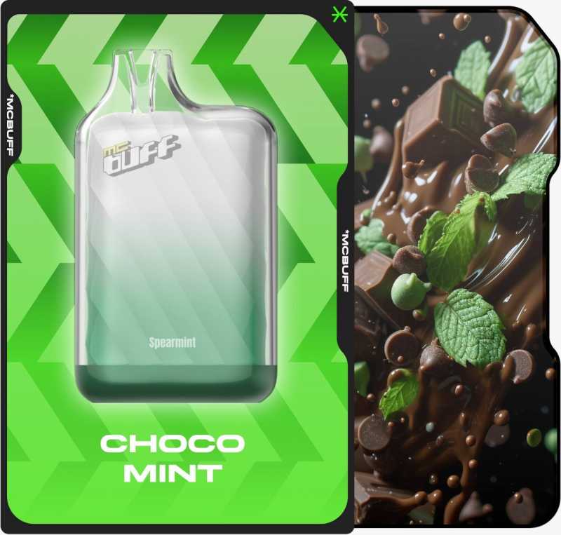 20240404_154923_737589627.jpg پاد یک بار مصرف شکلات نعنا 10000 پاف | MCBUFF DISPOSABLE CHOCO MINT 10000 PUFF - Image 1