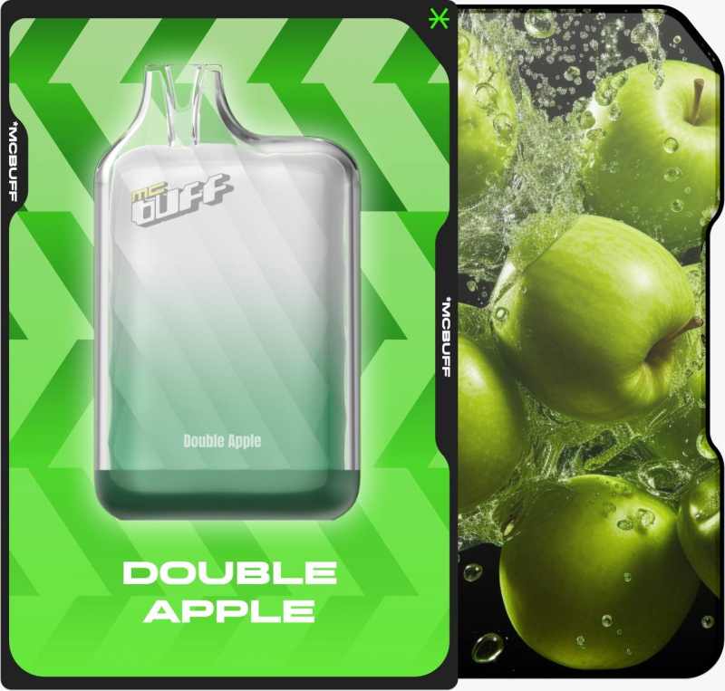 20240404_154954_1024419470.jpg پاد یک بار مصرف دو سیب 10000 پاف | MCBUFF DISPOSABLE DOUBLE APPLE 10000 PUFF - Image 1