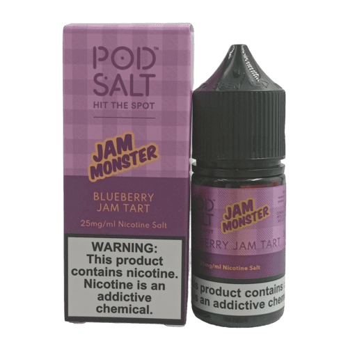 20250722_132759_prev_ui.png سالت تارت مربای بلوبری | Pod Salt Fusions Jam Monster Blueberry Jam Tart 30ml Nicotine Salt - Image 1
