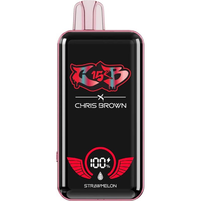 Chris-Brown-CB15K-Disposable-Vape-17-800x800-1.jpg یکبار مصرف توت فرنگی و طالبی 15Kپاف | CHRIS BROWN NEW STRAW MELONE 15K PUFF - Image 1