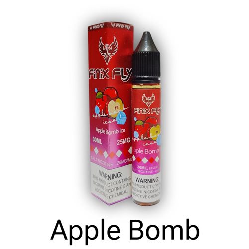 FINIX-FLY-APPLE-BOMB-ICE-NICOTINE-SALT.jpg سالت سیب بمب یخ فینیکس فلای | FINIX FLY APPLE BOMB ICE NICOTINE SALT (30ML) - Image 1
