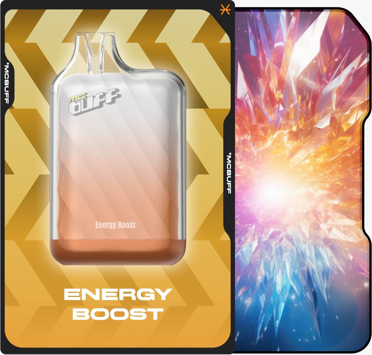 Image-7.jpg پاد یک بار مصرف نوشابه انرژی زا 10000 پاف | MCBUFF DISPOSABLE ENERGY BOOST 10000 PUFF - Image 1