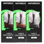 کارتریج پاد لوکس کیو ویپرسو بسته 4 عددی | VAPORESSO Luxe Q Mesh Pod Cartridge 3ml