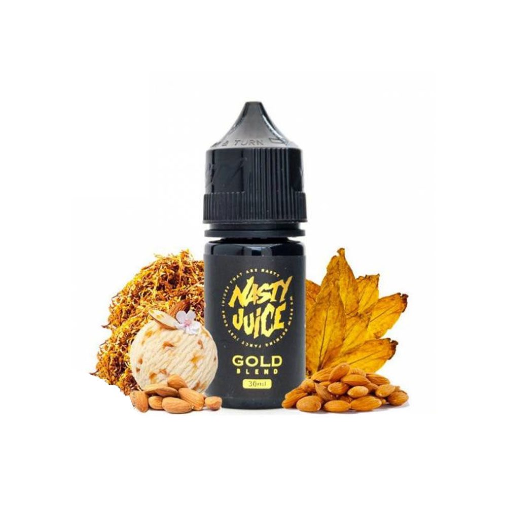 Nasty-GOLD-BLEND.jpg سالت تنباکو بادام Nasty GOLD BLEND - Image 1