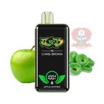 یکبار مصرف سیب ترش تمشک 15Kپاف | CHRIS BROWN NEW  SOUR APPLE RASPBERERRY 15K PUFF