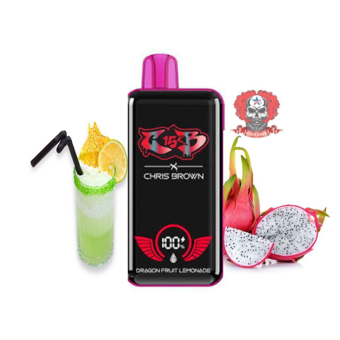 Picsart_26-02-25_17-11-42-258.jpg یکبار مصرف دراگون فروت و لیموناد 15Kپاف | CHRIS BROWN NEW DRAGONFRUIT LEMONADE 15K PUFF - Image 1