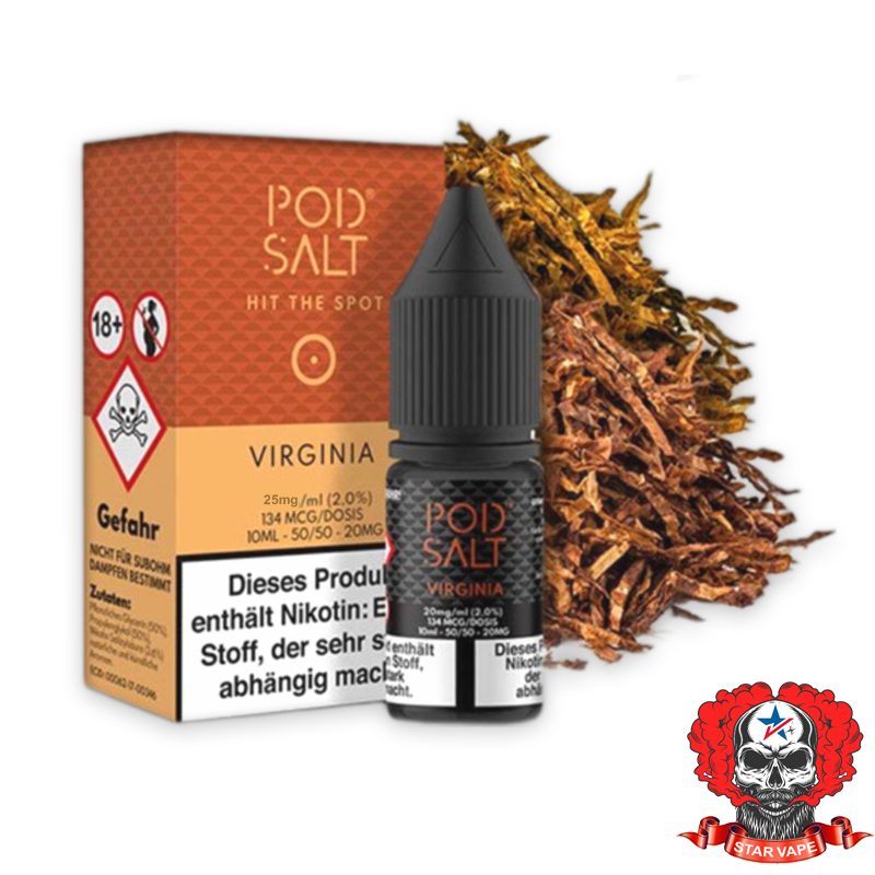Pod-Salt-Core-Virginia.jpg سالت توتون ویرجینیا پادسالت | PodSalt Virginia Salt Nicotine - Image 1