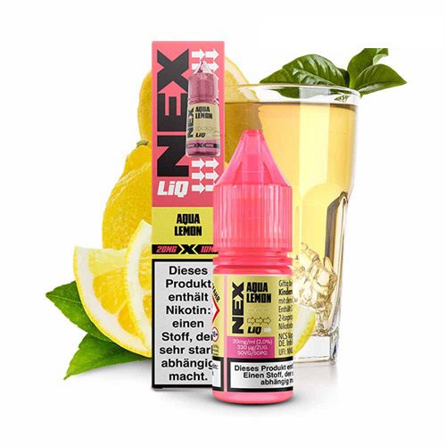 Pod-Salt-NexLiQ-Aqua-Lemon-Salt.jpg سالت آب لیمو پادسالت Pod Salt NexLiq Aqua Lemon 30ml Nicotine Salt - Image 1