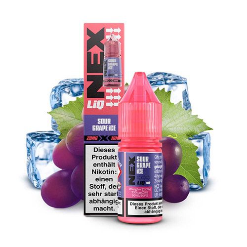 Pod-Salt-NexLiQ-Sour-Grape-Ice-Salt.jpg سالت یخ انگور ترش پادسالت Pod Salt NexLiq Sour Grape Ice 30ml Nicotine Salt - Image 1
