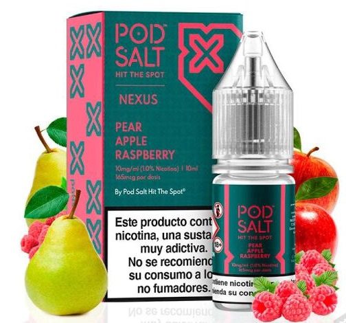 Pod-Salt-Nexus-PEAR-APPLE-RASPBERRY-Salt-Nicotine-1.jpg سالت گلابی رزبری یخ پادسالت PodSalt Nexus PEAR APPLE RASPBERRY ICE Salt Nicotine ICE EDITION - Image 1