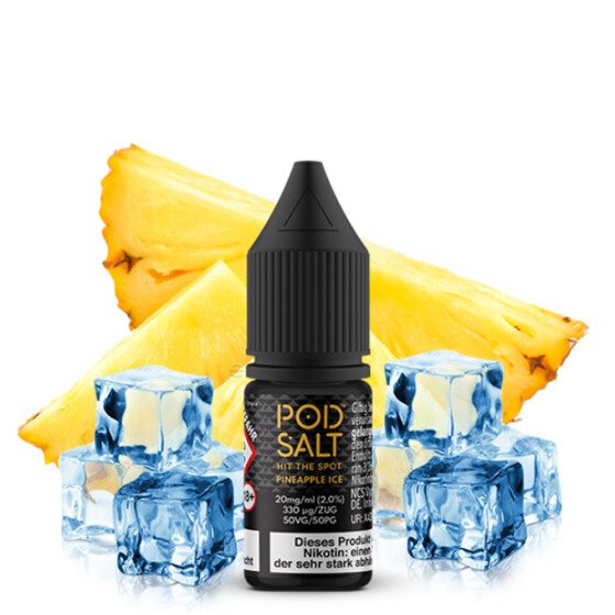 Pod-Salt-pineapple-ICE-Salt-Nicotine.jpg سالت آناناس پشن لیمو پادسالت PodSalt Nexus pineapple Passion Lime Salt Nicotine ICE EDITION - Image 1