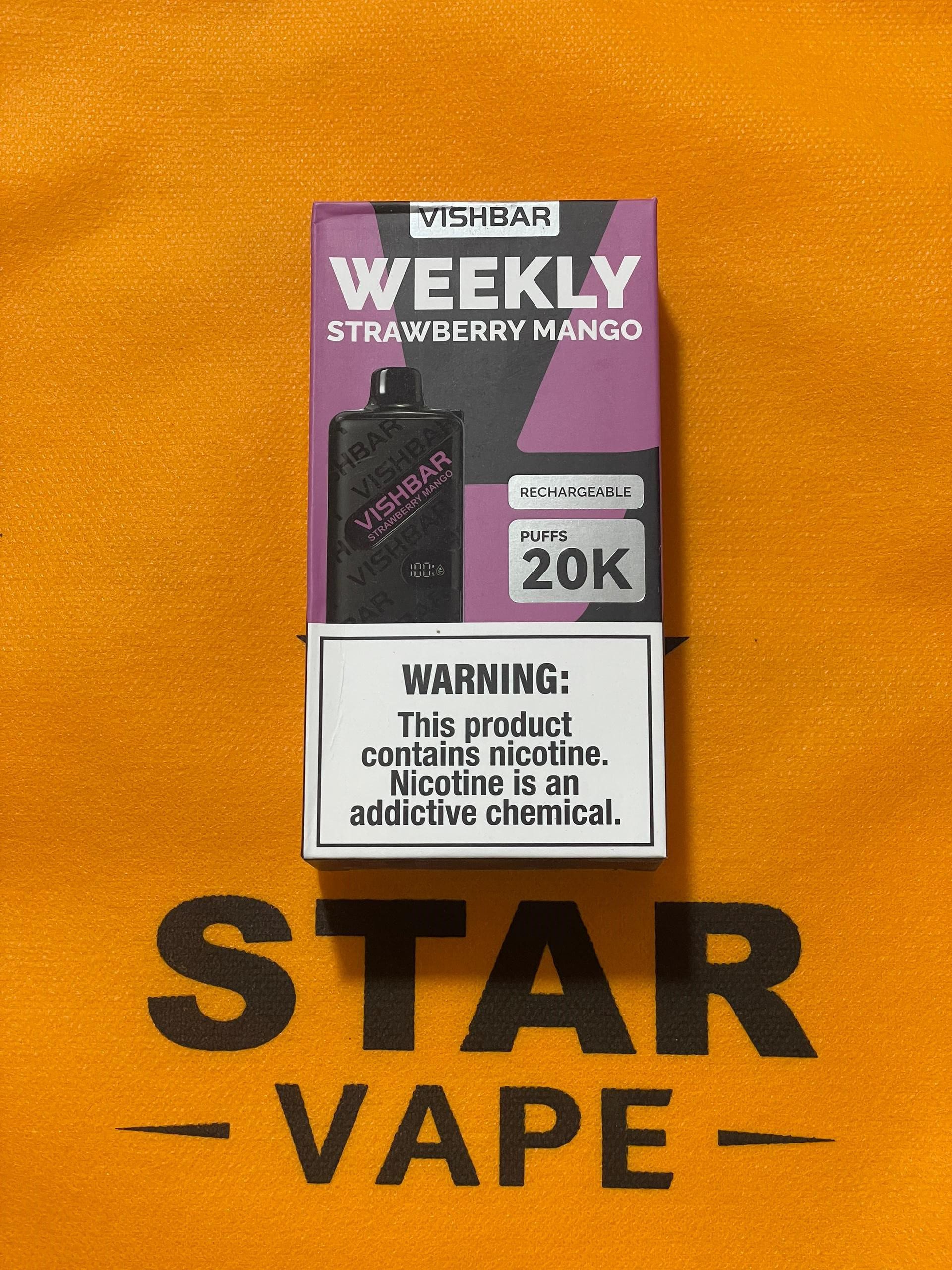 SM.jpeg یکبار مصرف توت فرنگی انبه 20Kپاف | VISHBAR STRAWBERRY MANGO 20K PUFF - Image 1