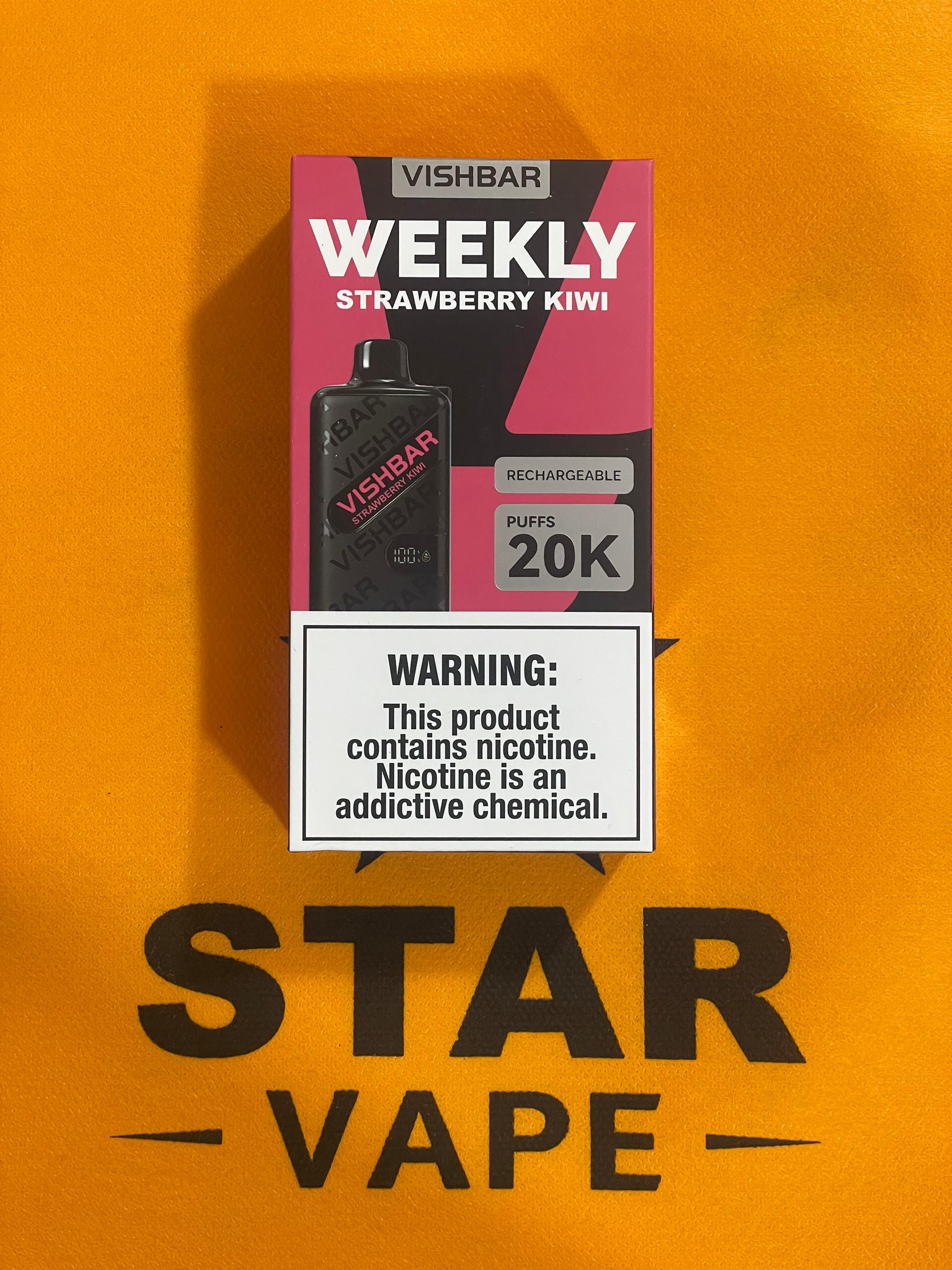 STRA-KIWI.jpeg یکبار مصرف توت فرنگی کیوی 20Kپاف | VISHBAR STRAWBERRY KIWI 20K PUFF - Image 1
