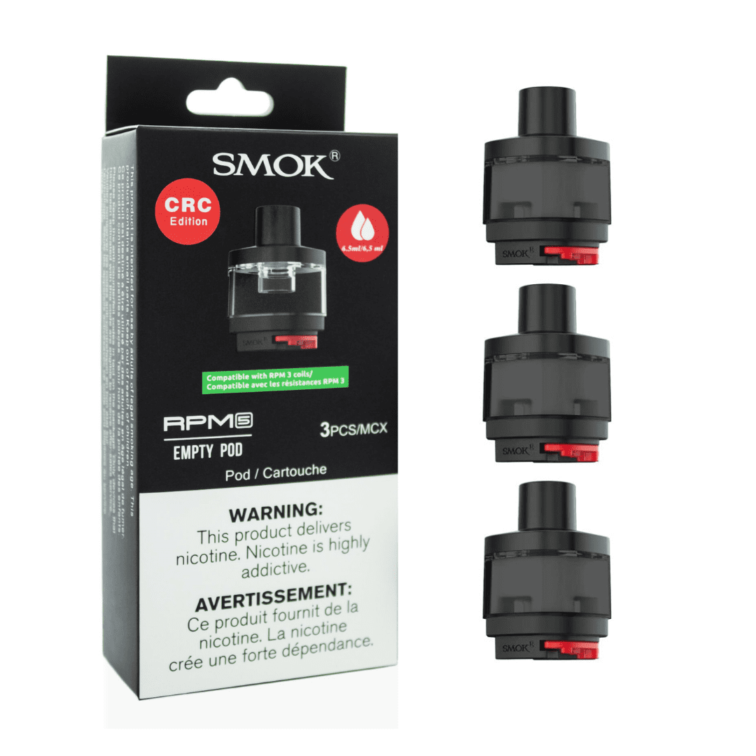 Smok-Rpm-5-Empty-Pod.png کارتریج خالی اسموک آر پی ام 5 بسته 3 عددی | SMOK Rpm 5 Empty Pod 3pcs - Image 1
