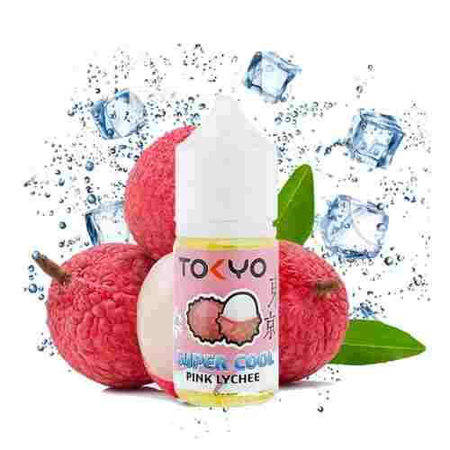 TOKYO-SUPER-COOL-PINK-LYCHEE-NICOTINE-SALT.jpg سالت لیچی صورتی توکیو | TOKYO SUPER COOL PINK LYCHEE NICOTINE SALT - Image 1