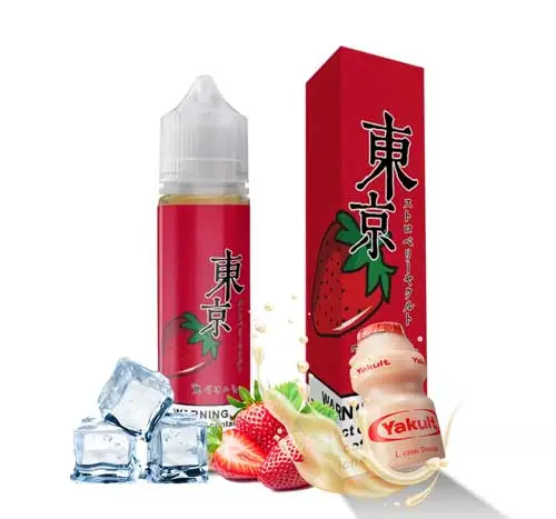Tokyo-Iced-Strawberry-Yakult-60ml-Dubai-Abu-Dhabi.webp جویس توت فرنگی یخ توکیو 60 | TOKYO ICED STRAWBERRY YAKULT - Image 1