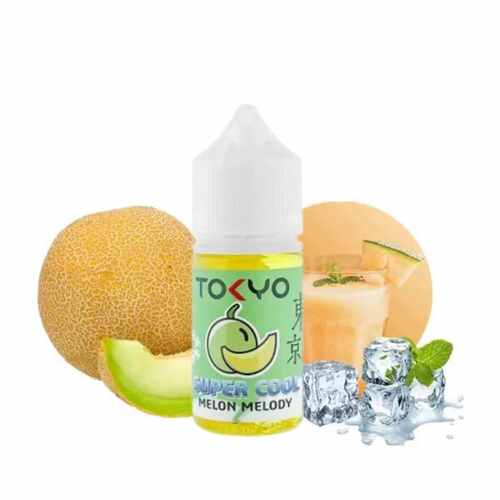 Tokyo-Super-Cool-SaltNic-30ml-Melon-Melody-1.jpg سالت طالبی توکیو | TOKYO SUPER COOL MELON MELODY NICOTINE SALT - Image 1