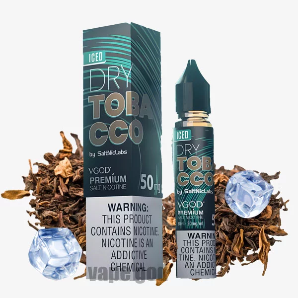 VGOD-DRY-TOBACCO-ICE.webp سالت درای تنباکو یخ ویگاد | VGOD DRY TOBACCO ICE - Image 1