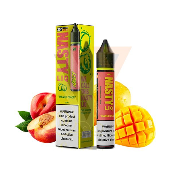 nasty-liq-mango-peach-salt-juice-30ml.jpg سالت انبه هلو یخ نستی | Nasty MANGO PEACH - Image 1