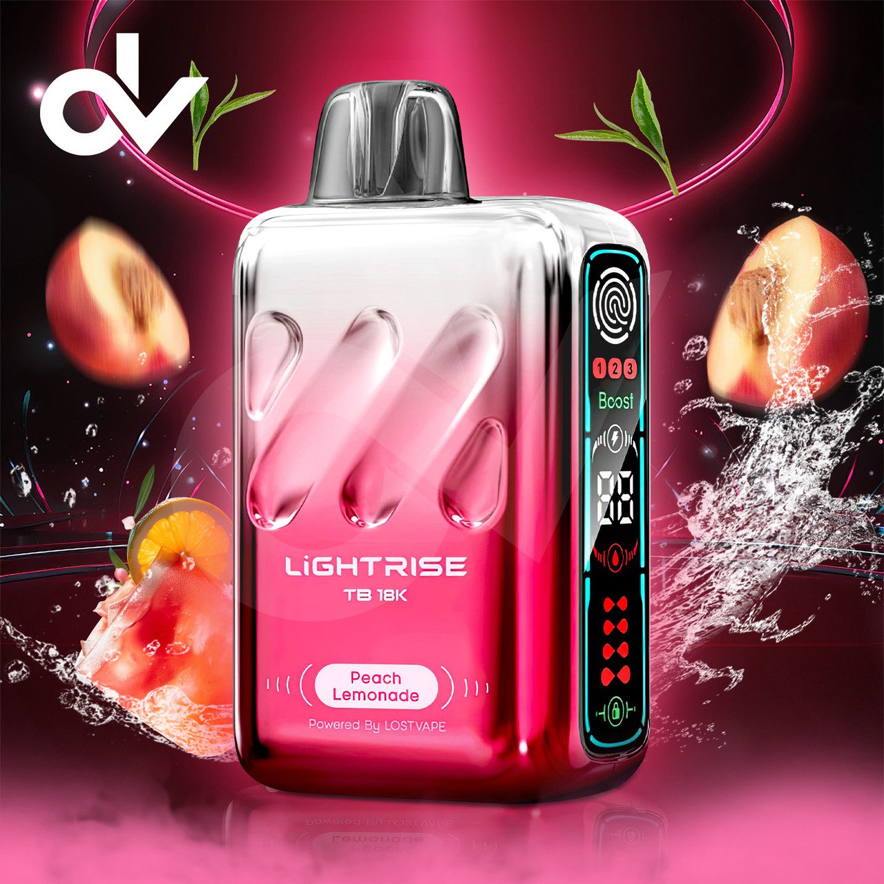 peach-lemonad.jpg یکبار مصرف لیموناد هلو 18Kپاف | LOST VAPE PEACH LEMONADE 18000 PUFF - Image 1