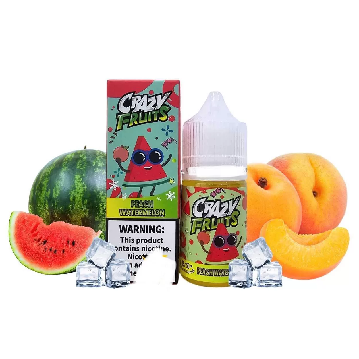 z4601912948282_83109c84690bffe7b9e12f4519b0907e-jpg.webp سالت هندوانه هلو توکیو | TOKYO CRAZY FRUIT PEACH WATERMELON NICOTINE SALT - Image 1